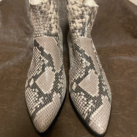 Steve Madden‎ Snakeskin Ankle Boots Size 7 - Picture 3 of 9